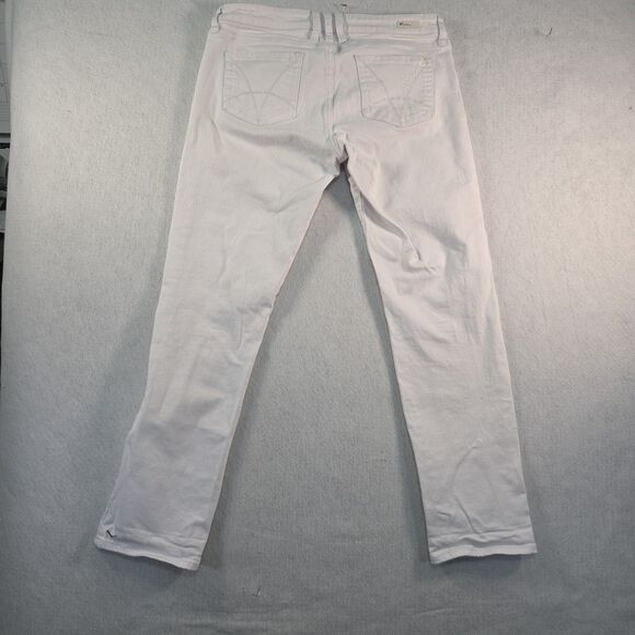 KUT from the Kloth Boyfriend Catherine Jeans Women's 10 White Denim Distressed - Picture 2 of 13